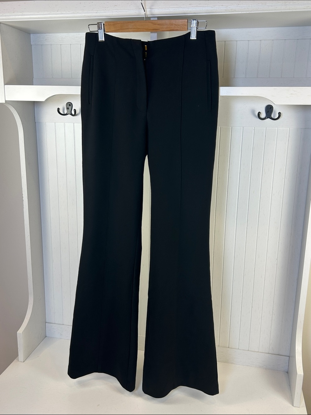 Jason Wu Black Tailored Flare Dress Pants Size 6 Career Minimalist
